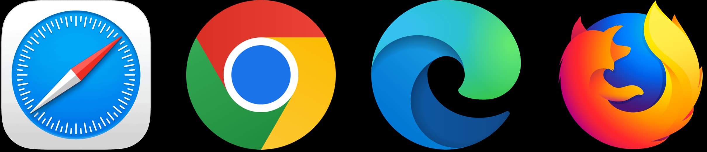 Navigateurs : Safari Google Chrome Internet Explorer Firefox